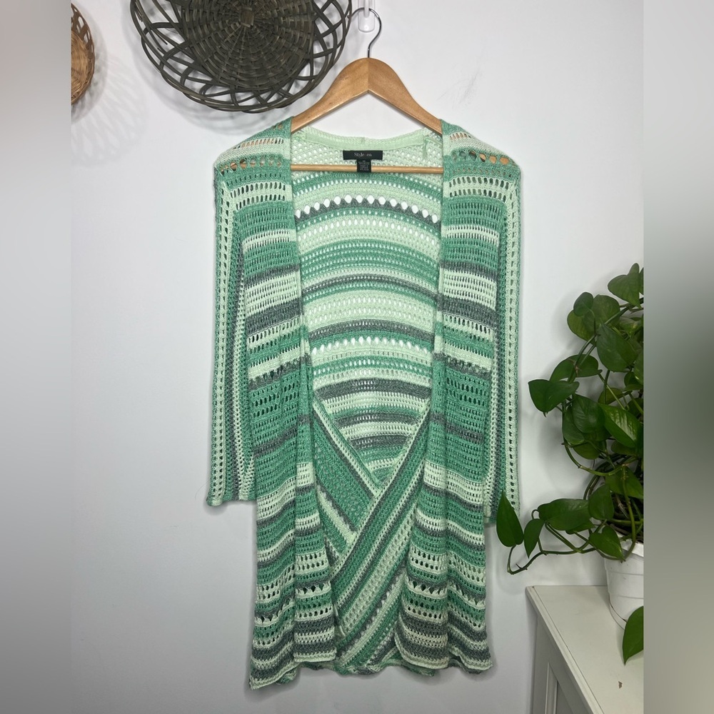 Style & Co. 3/4 Sleeve Cardigan Sweater Women's Size Medium